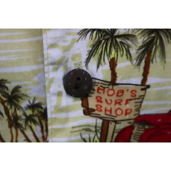 High Surf Men's Hawaiian Shirt-XL-Bob's Surf Shop-Tiki Hut-Palm Trees - Picture 6 of 8